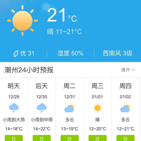 潮州天气预报（潮州天气预报7天准确）