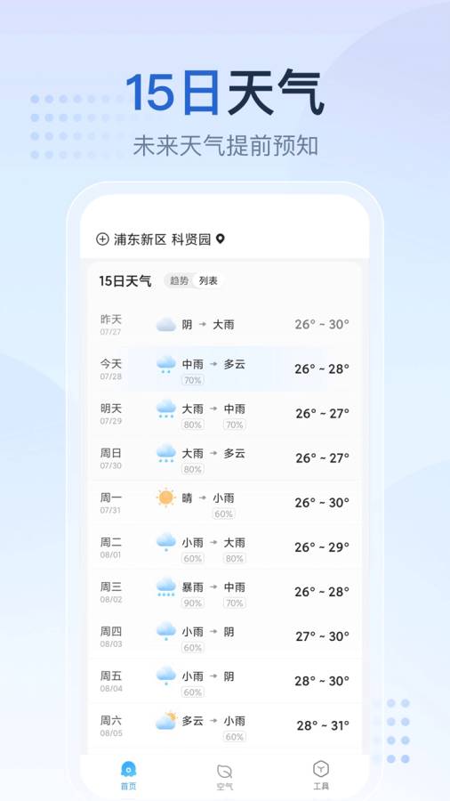下载天气预报2023年最新版（我要下载天气预报最新版本）